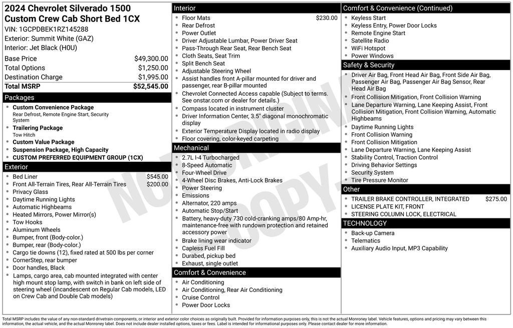 chevrolet silverado 1500 2024 1GCPDBEK1RZ145288 image chevrolet silverado 1500 2024 1GCPDBEK1RZ145288 image